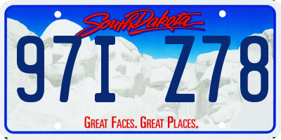 SD license plate 97IZ78