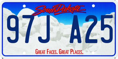 SD license plate 97JA25
