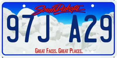SD license plate 97JA29