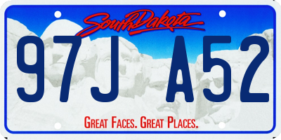 SD license plate 97JA52