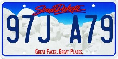 SD license plate 97JA79