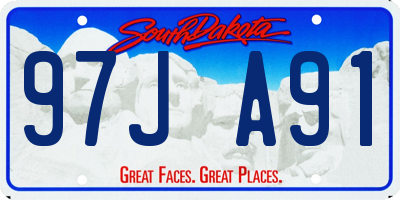 SD license plate 97JA91