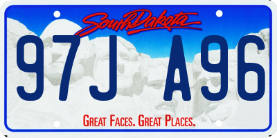 SD license plate 97JA96