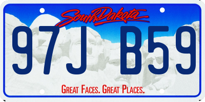 SD license plate 97JB59