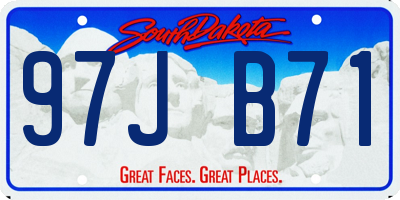 SD license plate 97JB71