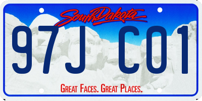 SD license plate 97JC01