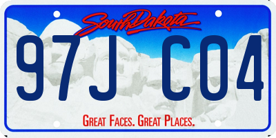 SD license plate 97JC04