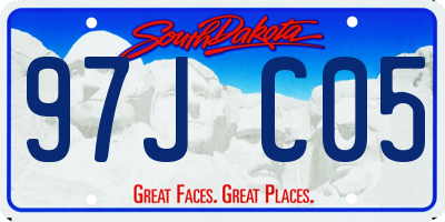 SD license plate 97JC05