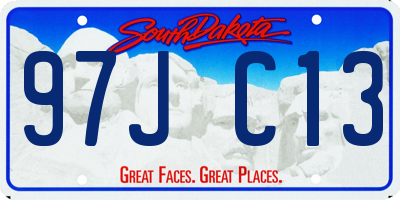 SD license plate 97JC13