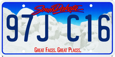 SD license plate 97JC16