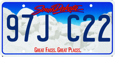 SD license plate 97JC22