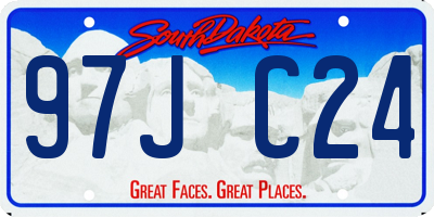 SD license plate 97JC24