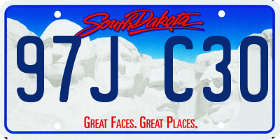 SD license plate 97JC30