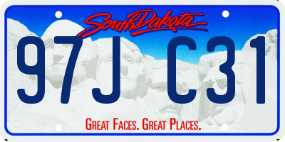 SD license plate 97JC31