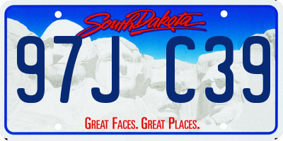 SD license plate 97JC39