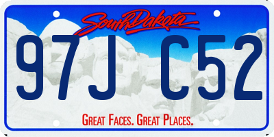 SD license plate 97JC52
