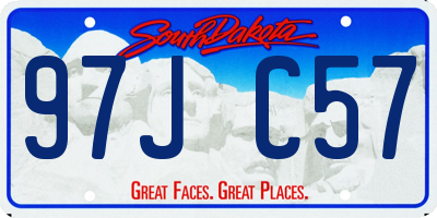 SD license plate 97JC57