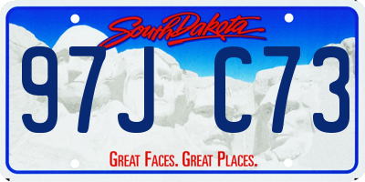 SD license plate 97JC73
