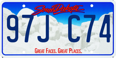 SD license plate 97JC74