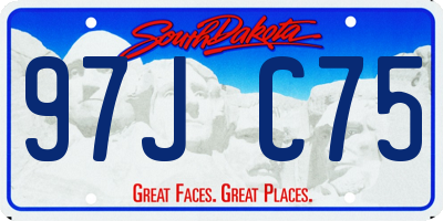 SD license plate 97JC75