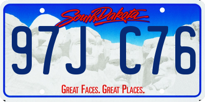SD license plate 97JC76