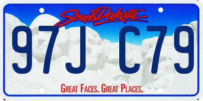 SD license plate 97JC79