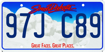 SD license plate 97JC89