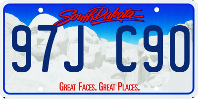 SD license plate 97JC90