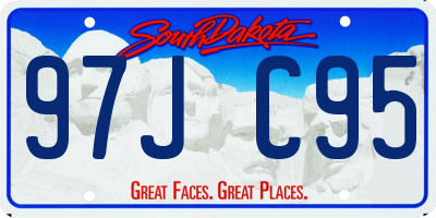 SD license plate 97JC95