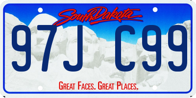 SD license plate 97JC99