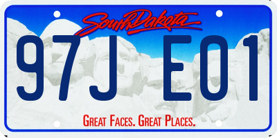 SD license plate 97JE01