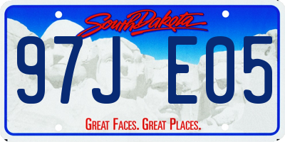 SD license plate 97JE05