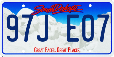 SD license plate 97JE07