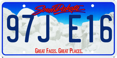 SD license plate 97JE16