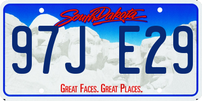 SD license plate 97JE29