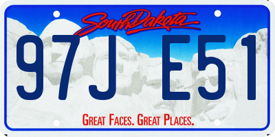 SD license plate 97JE51