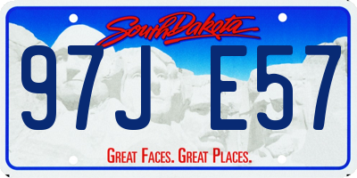 SD license plate 97JE57