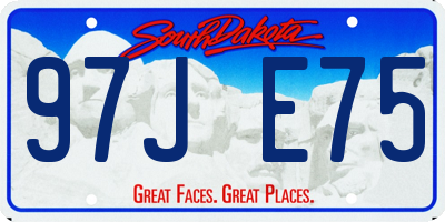 SD license plate 97JE75