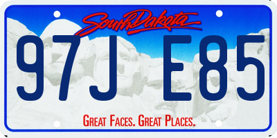 SD license plate 97JE85