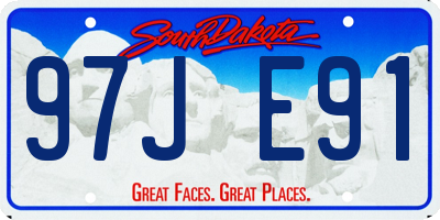 SD license plate 97JE91