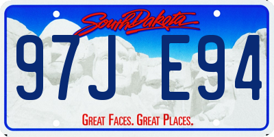 SD license plate 97JE94