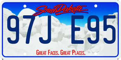 SD license plate 97JE95