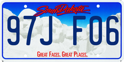 SD license plate 97JF06