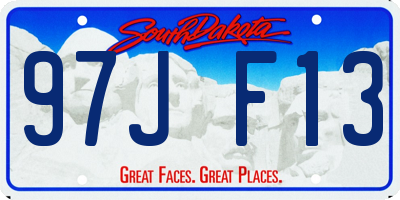 SD license plate 97JF13