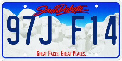 SD license plate 97JF14