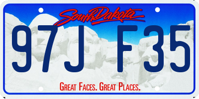 SD license plate 97JF35