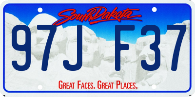 SD license plate 97JF37