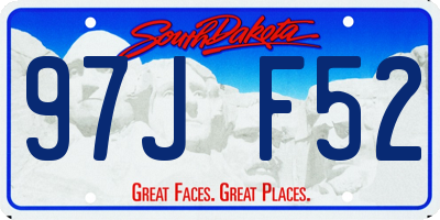 SD license plate 97JF52