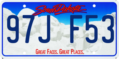 SD license plate 97JF53