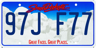 SD license plate 97JF77